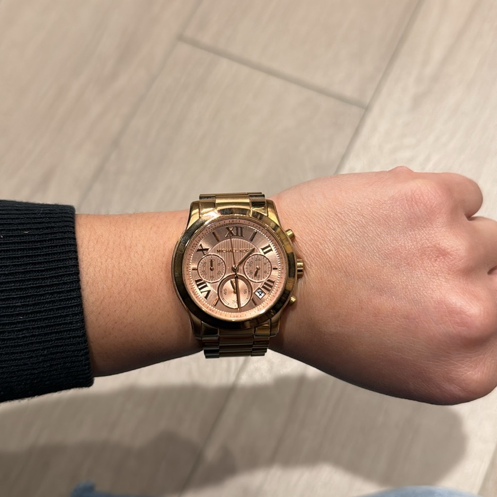 Rose gold Michael Kors watch